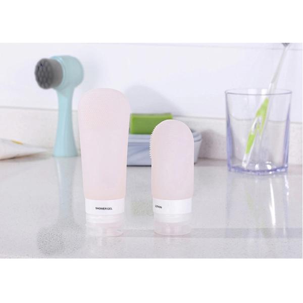 3oz Squeezable Travel Tube Sets Cosmetic Toiletry Containers for Shampoo Lotion Soap