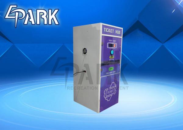 100W Amusement Game Machines / Multiplayers Tickets Exchange Machine Lottery Eater Cutter Counter For Receipt