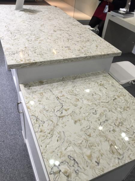 Pre cut quartz stone vanity top Eased Edge Water Absorption < 1.0%