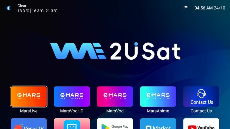 Персонализированный Android IPTV Box We2u K3 Pro Lifetime IPTV Box Черный
