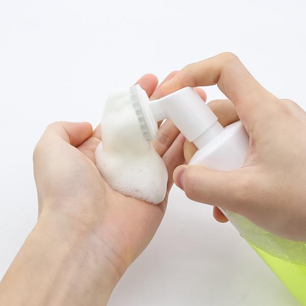 Customized Plastic Foam Pump Bottle PET OEM With Foam Clean Brush Head