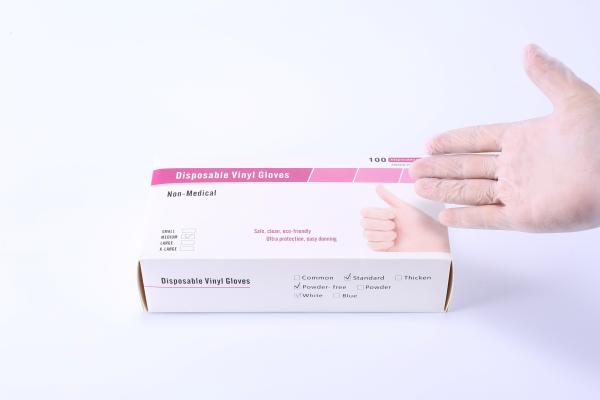 Ambidextrous Non Medical Disposable Vinyl Gloves With Powdered Free S M L XL