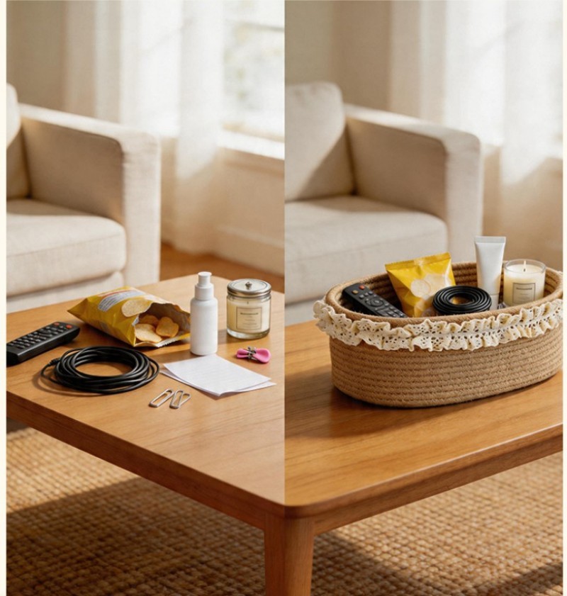 Eco-Friendly Customizable Cotton Rope Storage Basket with Lace Trim