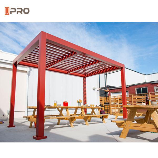 Motorised Outdoor Gazebo Modern Aluminium Louvre Roof Bioclimatic Pergola