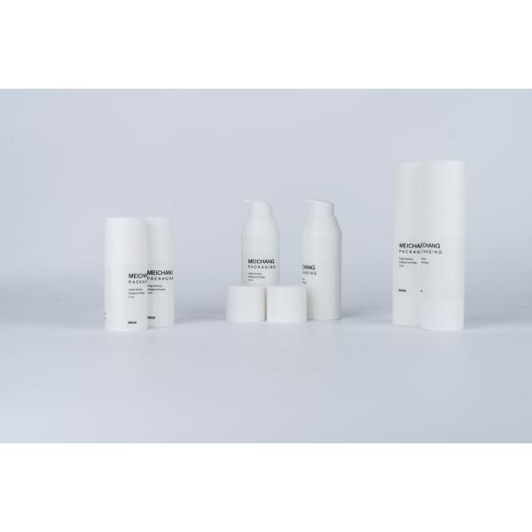 MEI CHANG 15ML 30ML 50ML Cylinder Round Airless Lotion Pump Bottle for Cosmetic Packaging