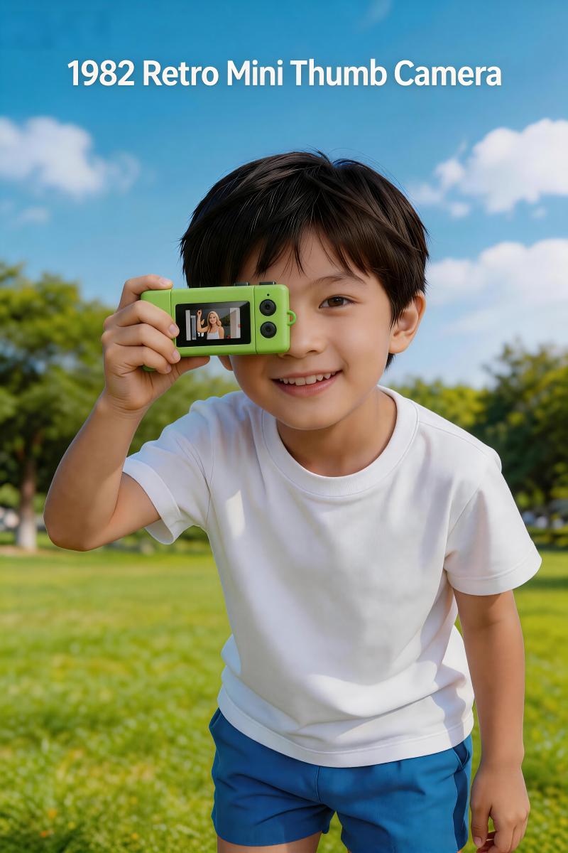 DLC LK030 Retro Mini Thumb Digital Camera 1080P Pocket Recorder Keychain USBC Rechargeable Video Photo Capture Portable Gadget
