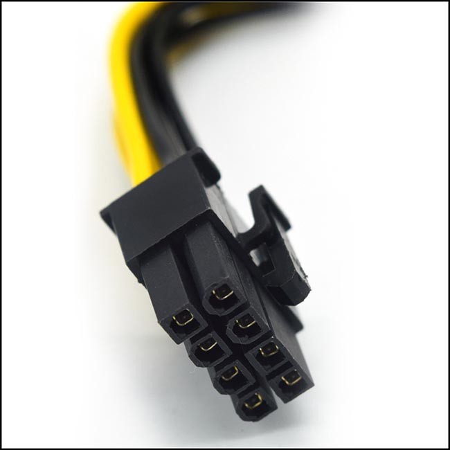 Удлинительный кабель 8PIN электропитания ПК ODM 20cm OEM для того чтобы удвоить большое соединение 4PIN