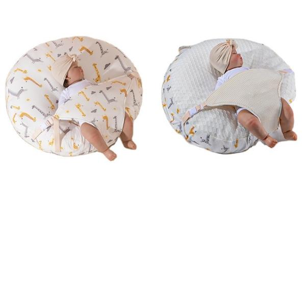 Newborn Feeding Pillow Made of Skin-Friendly Cotton and Featuring Animal Pattern