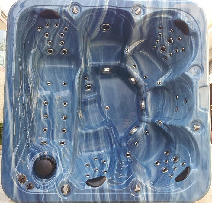 New latest design 6 seats portable acrylic luxury bath tubs, powerful hot tub & spas 1450 liters / 381gallons M-562D