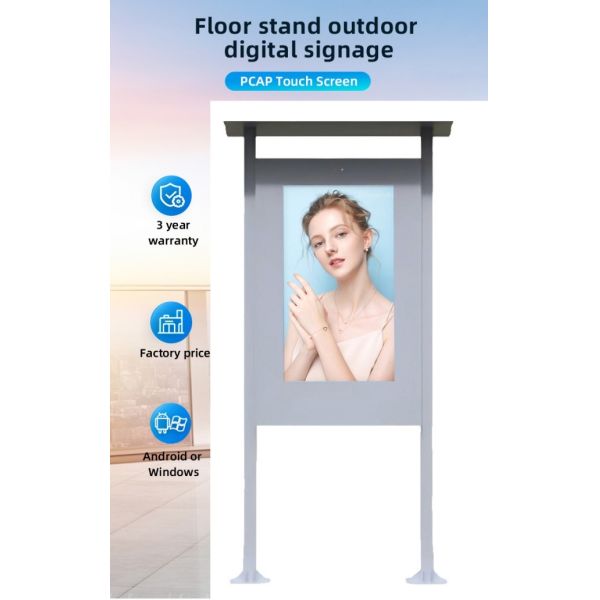 49 inch Portable CMS Advertising Software Touch outdoor lcd advertising display