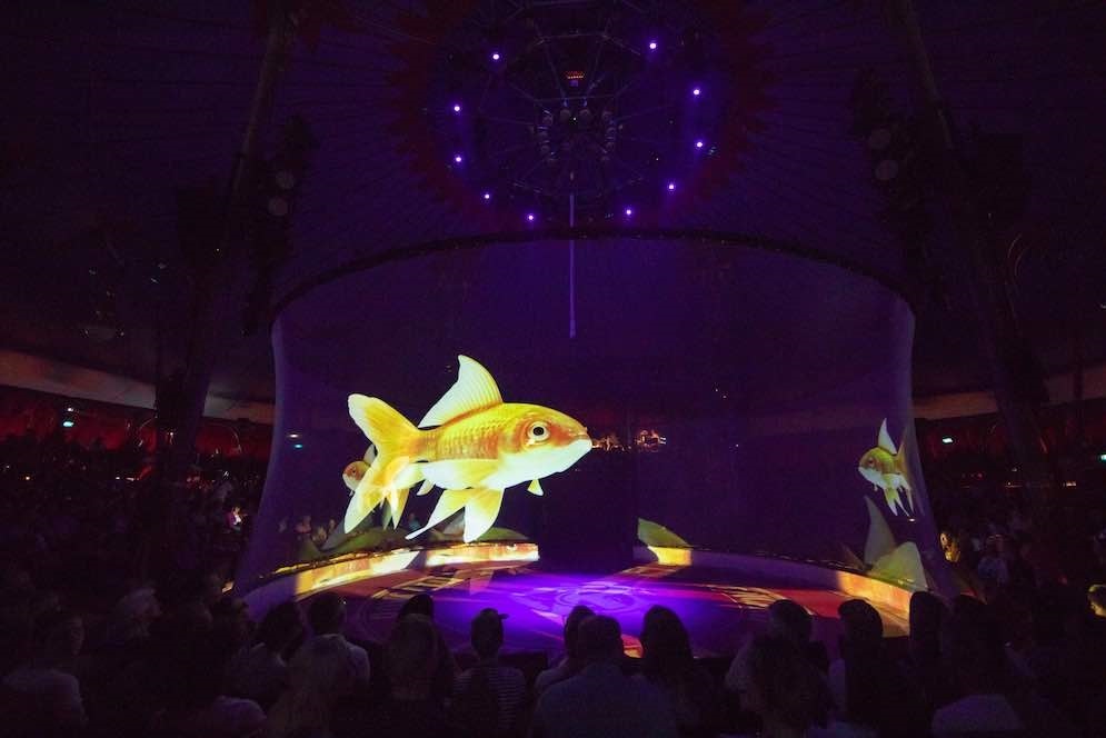 Материал полиамида экрана прозрачной марли проекции Hologram 3D голографический