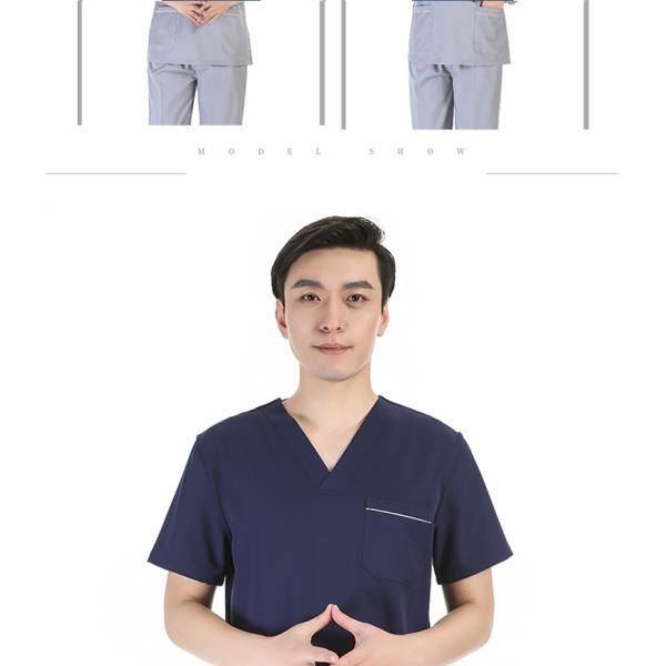 100% хлопчатобумажные медсестринские скрабы Мягкие экологически чистые перерабатываемые предпродажные комплекты униформы для женщин