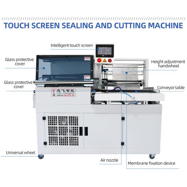Machinery Hardware Automatic L Bar Sealer Side Sealing Heat Shrink Wrapping Machine