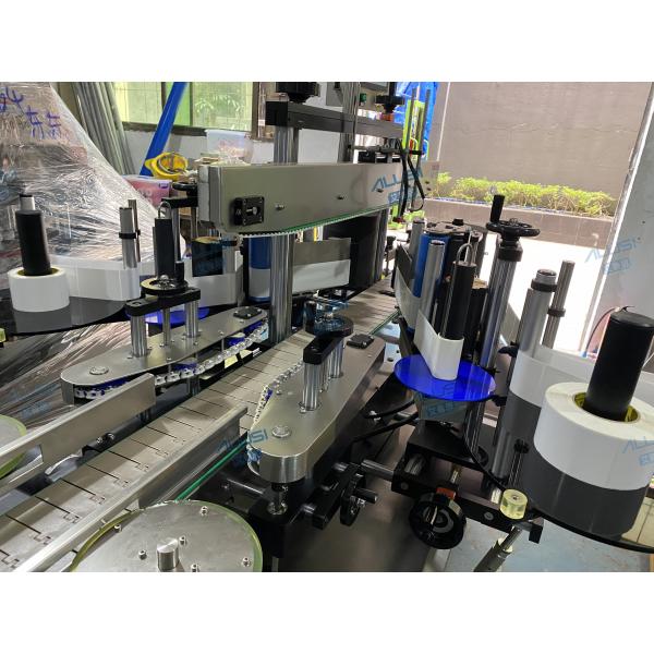 Роторная слипчивая двойная машина для прикрепления этикеток сторон для бутылки лосьона плоской стеклянной