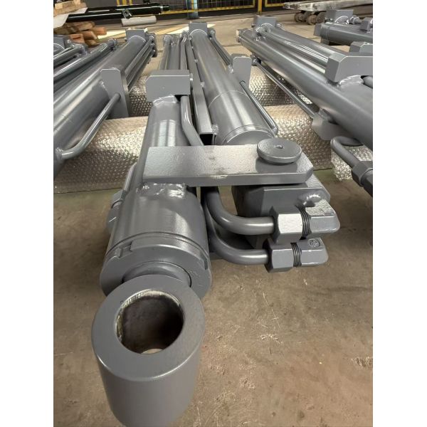 Dual Stage Telescopic Custom Hydraulic Cylinder With Hard Chrome Plated Surface ODM OEM