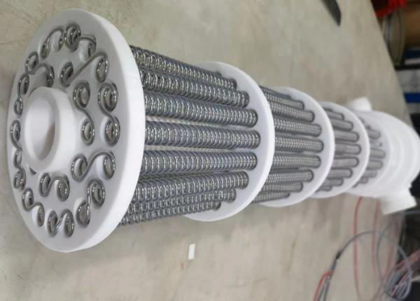 120 - 600V Circular PFA Tank Immersion Heater For Plating Bath