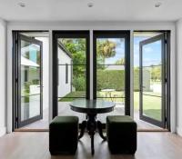 Custom Color Heat-Insulation Glass Swing Door for Powder Coating Aluminum Alloy Material
