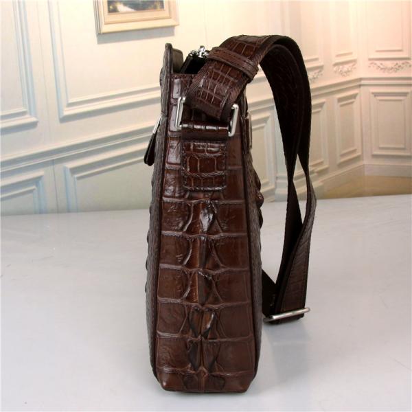Genuine Crocodile Skin Businessmen Small Single Cross Shoulder Bag Real Alligator Leather Male Casual Messenger Bag