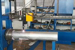 Máquina de corte da máquina e da chama de corte do plasma do CNC para a placa de