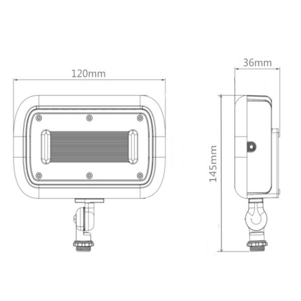Energy Saving Outdoor Mini LED Flood Lights Spot Lighting Metal Halide Equivalents