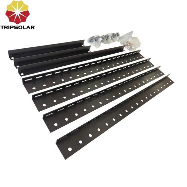 Metal Roof and Open Field Installation Solar Panel Structure Bracket in Natural Silver