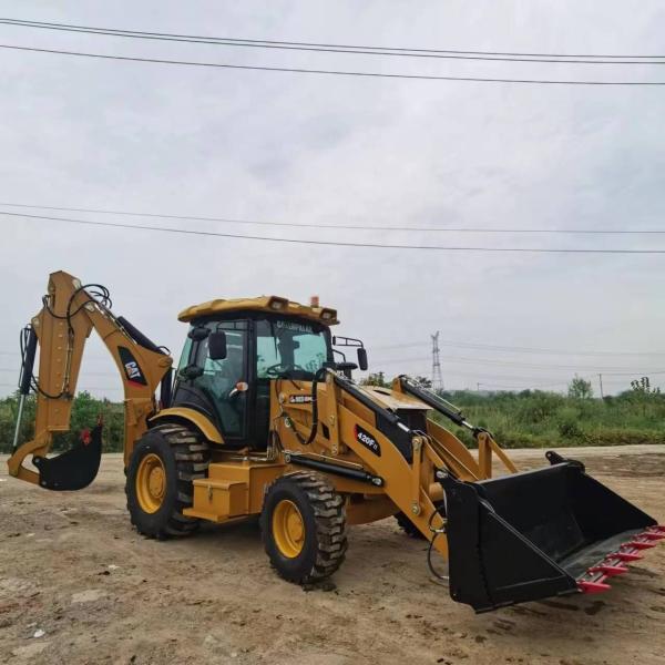 Japan Original Paint Used Backhoe Loader HINO Engine 20ton Caterpillar 420F for Sal