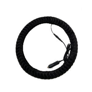 Highly Durable Custom Black Car Heated Steering Wheel Cover