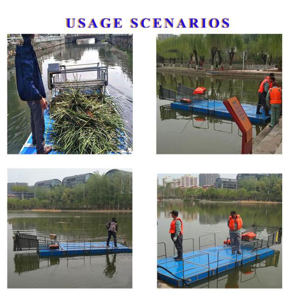 Small Foam Electric Water Hyacinth Aquatic Weed Harvester Transport Ship