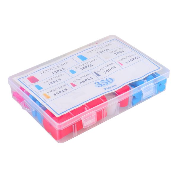 High Temp Protective Tapered Plug Assortment Kit 350PCS Masking System Silicone Rubber Stoppers 9 Sizes Processing Service