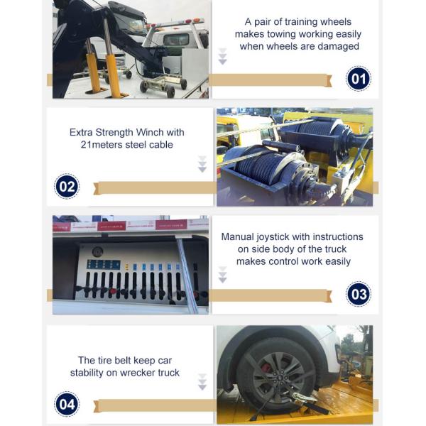 ISUZU 100P 98hp Wrecker Tow Trucks 3 Ton Integrated Type