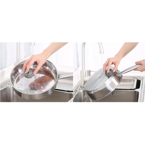 Heavy Duty Stainless Steel Scouring Ball Ideal For Pots And Pans Cleaning