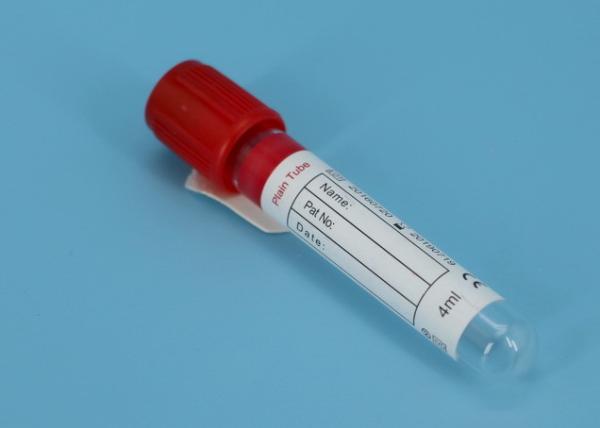 Tubo descartável da coleção do sangue do soro para o laboratório médico