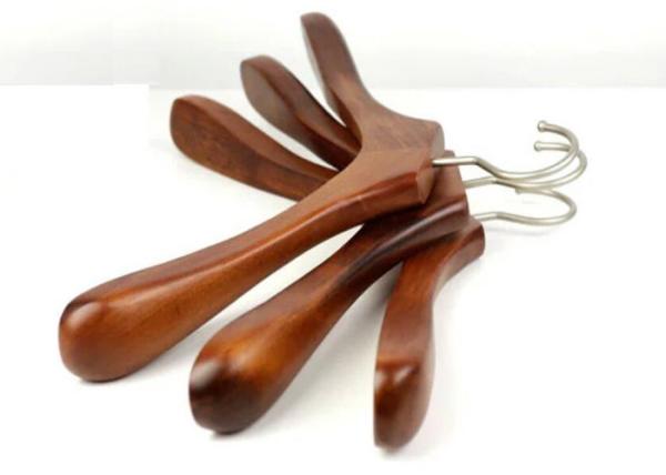 45CM Of Length Solid Wooden Clothing Store Hangers For Bussines Suit