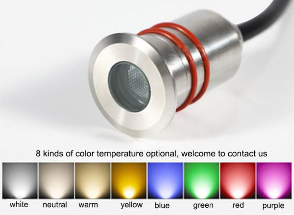Underground Light LED Outdoor Mini Spotlight 1W 12V Underwater Buried Light Aisle Step Light  Waterproof Spot Light