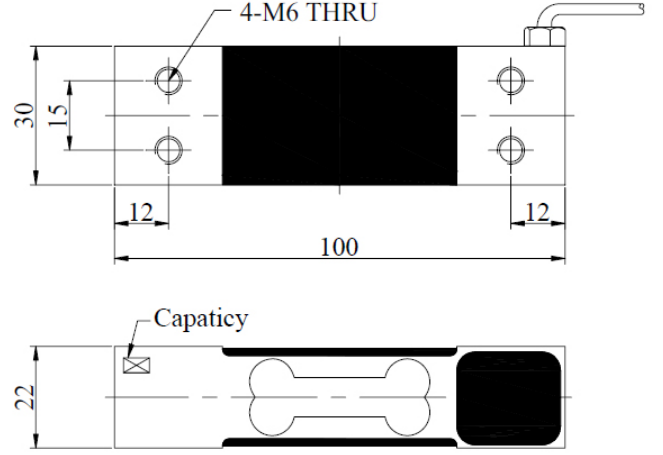 Single point load cell Aluminum weight sensor
