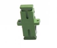 Green color Ceramic or Bronze Sleeve SC APC Duplex Fiber Optic Adapter for CATV Networks