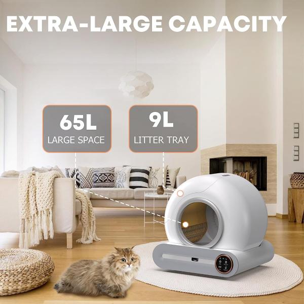 New Automatic Cat Litter Box Smart App Control Self Cleaning Litter Boxes Cat Sandbox Electronic Pet Toilet Cat Supplies