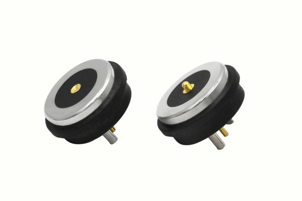 10.5mm Round Magnetic Connector Waterproof 12v Magnetic Power Connector Black / Silver