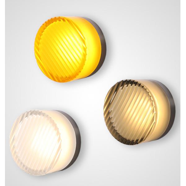 Modern simple hotel bedroom mirror lamp round interior colorful wall lamp