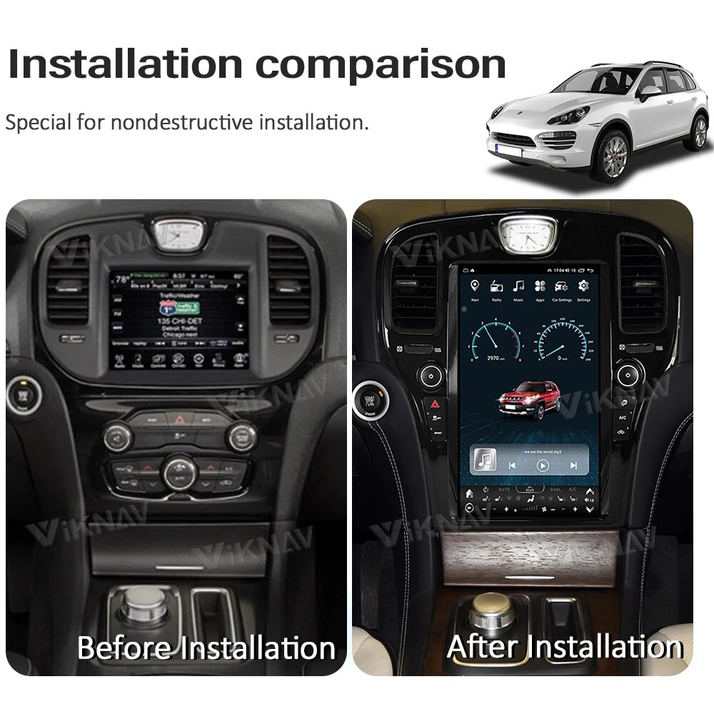 Автомобиль 2011-2023 Chrysler 300C Радио Android Авто CarPlay 8 Ядра Автоаудио OEM