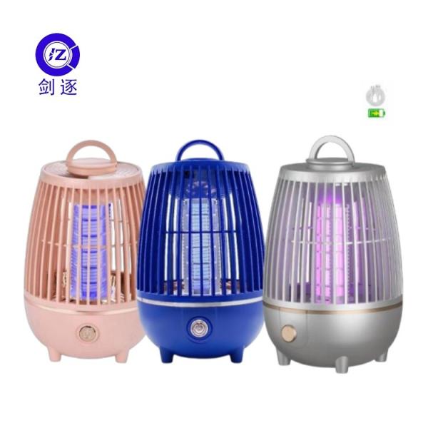 USB Rechargeable Bug Zapper Lamp With High Voltage 2700V Newest Design Cleaning Brush And Li Battery