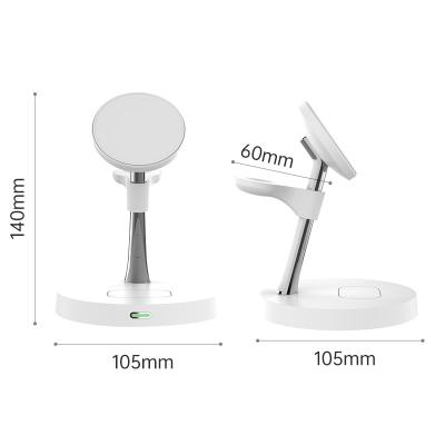 White and Black Samsung Apple 2W Night Lamp Magnetic Charger 9V/2A One Device 9V/3A Dual Phones with Type C Interface