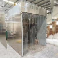 Cabina de pesaje de control de puertas con modo de ducha de aire de doble cara y cortina de PVC