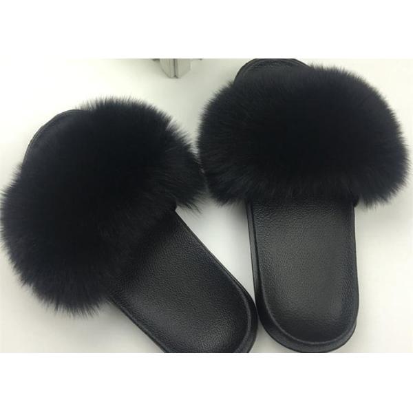 Крытый на открытом воздухе реальный размер тапочек 35-44 меха Фокс с ОЭМ платформы скольжений
