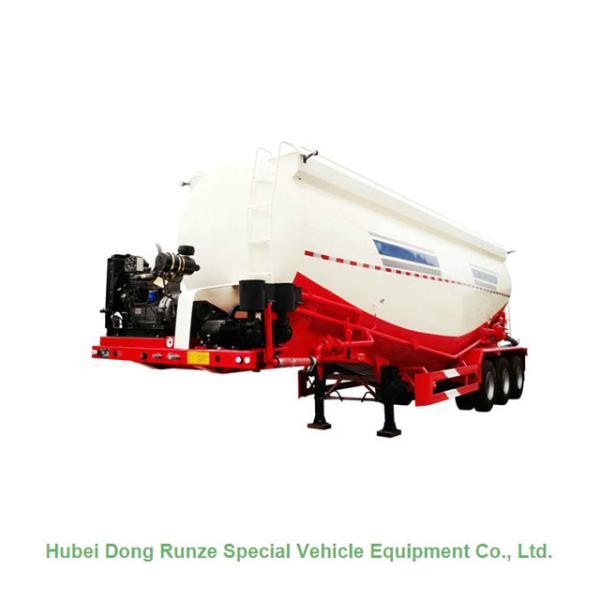 45cbm Tank Semi Trailer For Bulk Cement / Mineral Powder / Ashes / Flour Cargo Transport