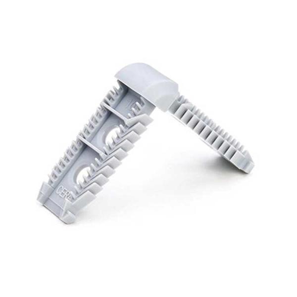 ABM Low MOQ barra espaciadora de aluminio conector de llave de esquina de plástico y acero