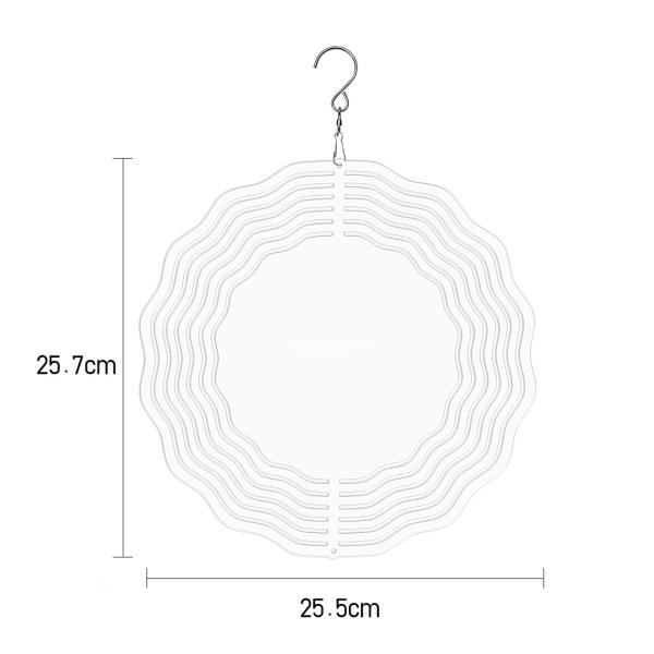 Sublimation Wind Spinner Blanks Personalized Custom Printed Aluminum Hanging Garden Christmas Decoration Wind Chimes