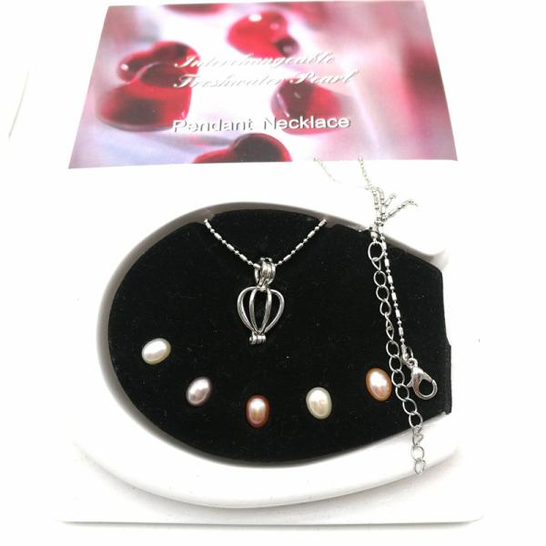 Donghui Pearl Pendant Necklace Freshwater Pearl Jewelry Gift For Holiday  and Birthday