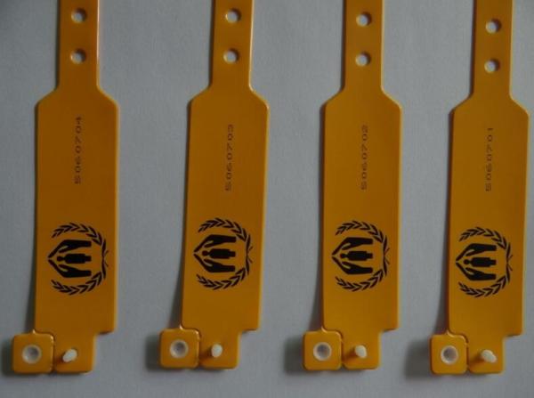 Cheap PVC Bracelet ID NFC Disposable Medical Bracelet , Custom Print Logo , Many Size Avaiable