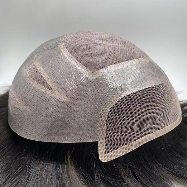 Toupee Factory Big Stock European Hair Replacement Full Swiss Lace Human Hair Mens Lace Toupee